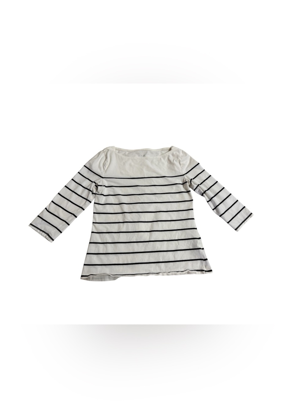 A New Day Striped Boatneck Top Women Size Small S (AS IS READ)